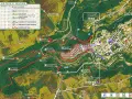 Mappa delle Vie Cave e sentieri, con itinerari che conducono al pittoresco **pitigliano centro storico** e dintorni.