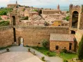 La **Fortezza di Montalcino** domina il borgo toscano con le sue mura imponenti e torri medievali, offrendo uno scorcio di storia e bellezza.