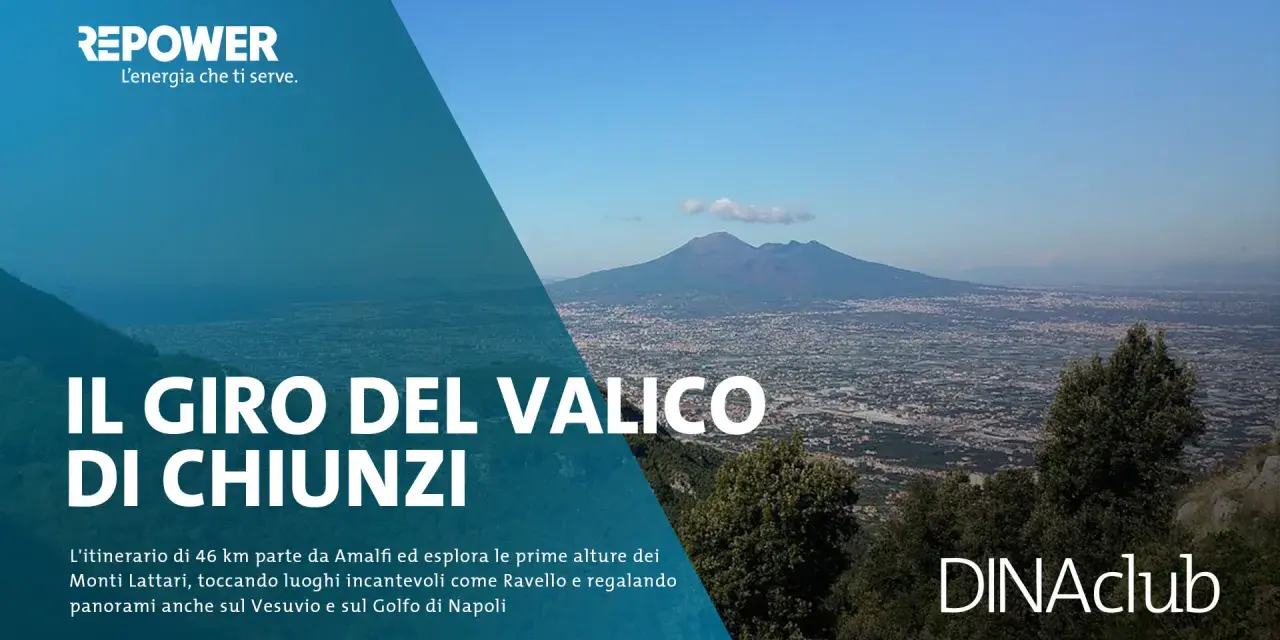Il giro del valico di Chiunzi offre panorami mozzafiato sul Vesuvio e sul Golfo di Napoli.