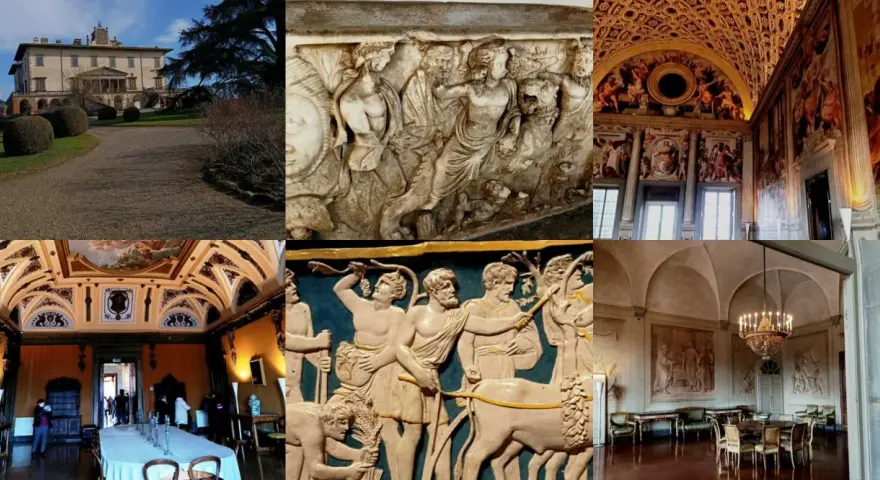 Villa medicea di Poggio a Caiano: esterni, affreschi, sculture antiche e sale sontuose. Un viaggio nell'arte e nella storia.
